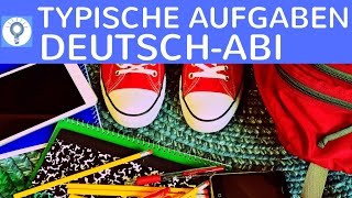 Typische Aufgabenarten in Deutsch Oberstufe amp Abitur  was im DeutschAbi dran kommen kann [upl. by Dennard18]