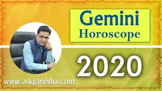 Gemini Horoscope 2020 by Askganeshaमिथुन राशि साल 2020 राशिफल [upl. by Yhtnomit79]