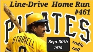 1979 Willie Stargell HOME RUN 461 radio call [upl. by Sivad]