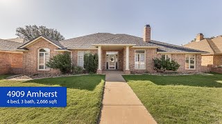 Home For Sale 4909 Amherst St Lubbock TX 79416 [upl. by Thackeray]