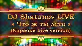 DJ Shatunov  Что ж ты лето Karaoke Cover Live version [upl. by Elisabeth]