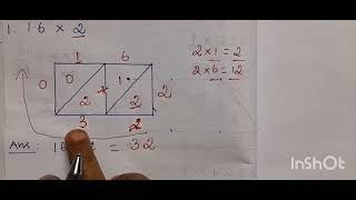 MULTIPLICATION  LATTICE ALGORITHM  MULTIPY 2 DIGIT NO IN TO 1 DIGIT NO  TYPE  3 [upl. by Greenberg]