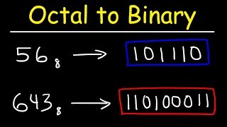 Octal to Binary Conversion  Computer Science [upl. by Ecnarrat183]