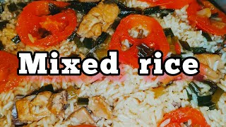 EASY COOKING MIXED RICE SA RICE COOKER YUMMY [upl. by Merell]