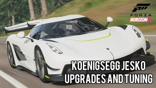 Forza Horizon 5 500KMH 310MPH Koenigsegg Jesko Tuning and upgrades 🛠 [upl. by Heimlich]