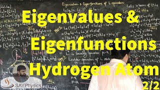 L322 Eigenvalues and eigenfunctions of the angular momentum operator [upl. by Ireva]