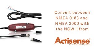 Convert between NMEA 0183 and NMEA 2000 with the NGW 1 [upl. by Tasia]