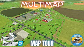 MULTIMAP  Map Tour  Farming Simulator 22 [upl. by Krakow]