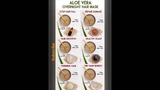 Aloe Vera Hair Mask  Overnight Hair Mask [upl. by Aihtnamas]