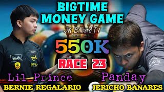 JERICHO quotPANDAYquot BAÑARES 🆚️ BERNIE quotLIL PRINCEquot REGALARIO 550K RACE 23 BIGTIME MONEY GAME 🎱💸👊 [upl. by Ylecic]