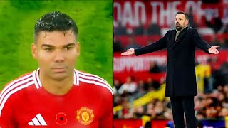 Manchester United pundit spots what Casemiro did after being substituted by Ruud van Nistelrooy [upl. by Anilas142]