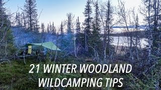 21 Winter Woodland Wildcamping Tips For Bushcrafters [upl. by Disraeli]