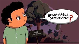 Environment and Sustainable Development  Economics Class12 NCERT  Animation [upl. by Yensehc544]