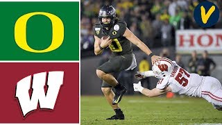 6 Oregon vs 8 Wisconsin Highlights  2020 Rose Bowl Highlights  College Football [upl. by Cari]