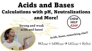 Live Stream Acids and Bases Calculations with pH Neutralizations and More [upl. by Capp]