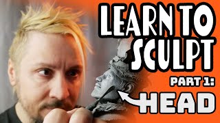 Sculpey 101 Class 1 Tutorial on How to Sculpt a Head with Polymer Clay [upl. by Aicenat71]