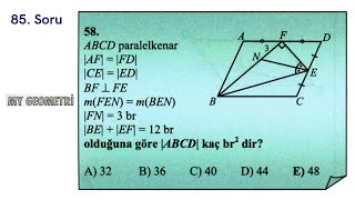 Günün Geometri Sorusu85 MY Geometri2 Kitabından  YKS2025 [upl. by Claretta]