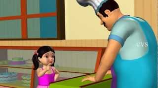 Pat a cake Pat a cake  3D Animation Nursery rhyme with lyrics for children [upl. by Halfon]