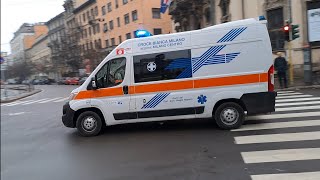 Ambulanza Croce Bianca MilanoRetungswagen Weißes Kreuz Mailand [upl. by Queenie]