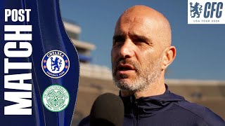 MARESCA Reacts Post Match  Chelsea 14 Celtic  Chelsea USA Tour 2024 [upl. by Tiler]