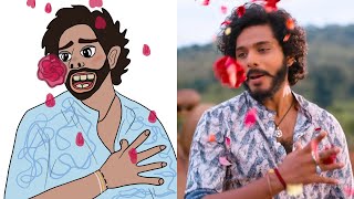 Poolamme Pilla  Hanuman movie  Telugu songs Teja Sajja Amritha  Drawing Meme l Funny Video [upl. by Stepha]