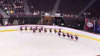 2024 National US Synchronized Skating Finals Trine University Collegiate  4th Place 10561 pts [upl. by Jd155]