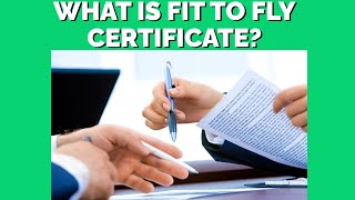 2 quotFly Safe and Sound Everything You Need to Know About Fit to Fly Certificatesquot How to get it [upl. by Refiffej]