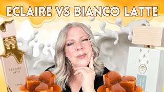 ECLAIRE VS BIANCO LATTE PLUS A RANT In Depth Review of ECLAIRE by LATTAFA amp Comparison [upl. by Sirromal35]