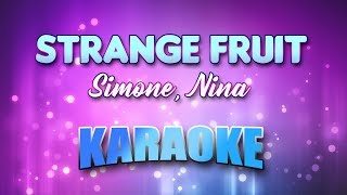 Simone Nina  Strange Fruit Karaoke amp Lyrics [upl. by Hamford]