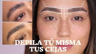 EXPERTO EN CEJAS TE ENSEÑA A DEPILAR TUS CEJAS COMO UN PRO DESDE CASA [upl. by Yetah]