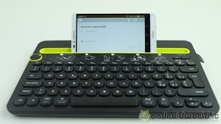 Logitech K480 prova della tastiera per Android [upl. by Hornstein]