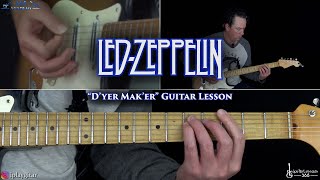 Dyer Maker Guitar Lesson  Led Zeppelin [upl. by Eilyr]