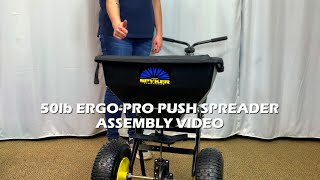 Assembly Video Spyker 50lb ErgoPro Broadcast Push Spreader [upl. by Ahselet]