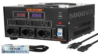 VEVOR Voltage Converter Transformer 5000W Heavy Duty Step UpDown Transformer Convert Review [upl. by Mort320]