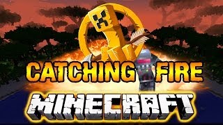 Minecraft Catching Fire  NEW MAP Hunger Games [upl. by Glassman]