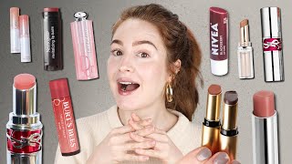 Epic tinted lip balm search FINALE amp WINNERS Drugstore luxury indy glossy balms longwindedness [upl. by Aggappera]