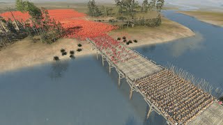 500 PHALANX WALL vs 20K PLEBS BRIDGE LAST STAND  Total War ROME 2 [upl. by Nolyad155]