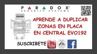 ✔️ DOBLAR ZONAS✔️ de 8 A 16 ZONAS FACIL 🔴 PARADOX EVO192 [upl. by Alleber653]