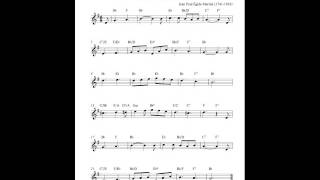 Free alto saxophone sheet music Plaisir DAmour [upl. by Eillime]