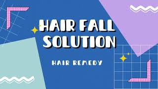 hair fall and hair growth treatment at home  hair fall Solution home remedy 💁‍♀️ [upl. by Ahsile]