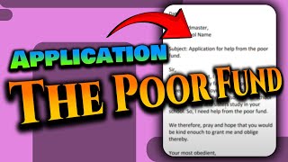 Application the Poor Fund [upl. by Yetnruoc]