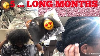 3 Month Old Braids  How ToTakedownSalon Trip  Hair La Vie [upl. by Kirk431]