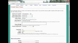 2Instructor Training How to Create a Class [upl. by Penney802]