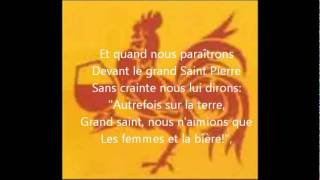 Chant des étudiants wallons  paroles [upl. by Ahsert]