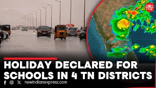 Schools in 4 districts in TN to be closed tomorrow due to IMDissued heavy rain warning [upl. by Neelyam]