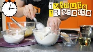 1 Minute 1 Recette  Gâteau au yaourt [upl. by Htaeh]