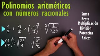 Cómo resolver Polinomios aritméticos con números racionales [upl. by Eigriv]