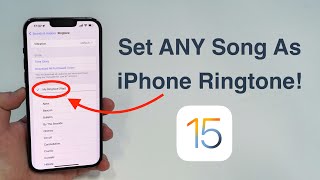 2022 How to set ANY Song as iPhone Ringtone  Free and No Computer [upl. by Marteena]