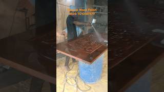 PU Sealer 2nd Cote Apply  Natural Wood Polish Work 7010187579 [upl. by Oguh150]