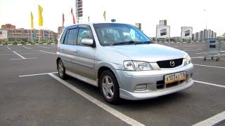 2001 Mazda Demio Start Up Engine and In Depth Tour [upl. by Ahtnicaj]